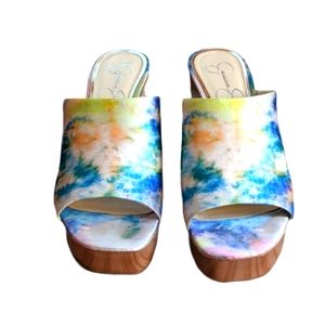 Jessica Simpson Women’s Multi-Color Wedge Sandal 👡 Size 8.5